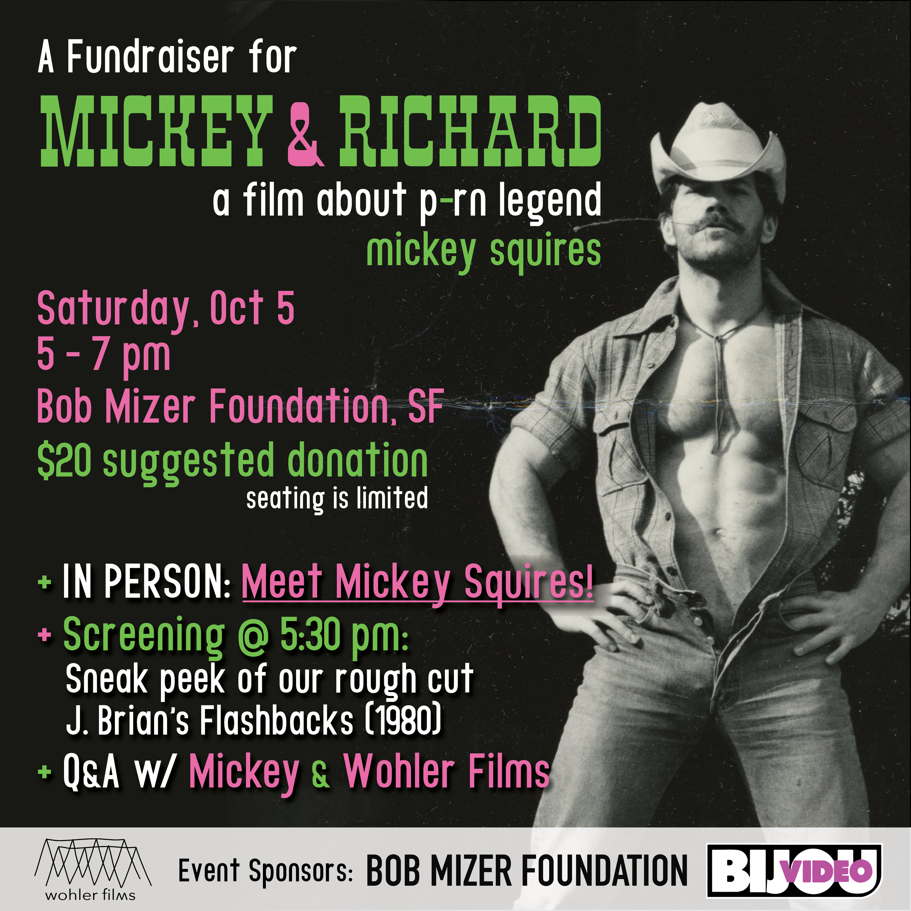 Fundraiser for MICKEY & RICHARD: A Film about legend Mickey Squires